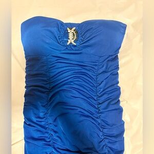 Elegant Blue Ruched top